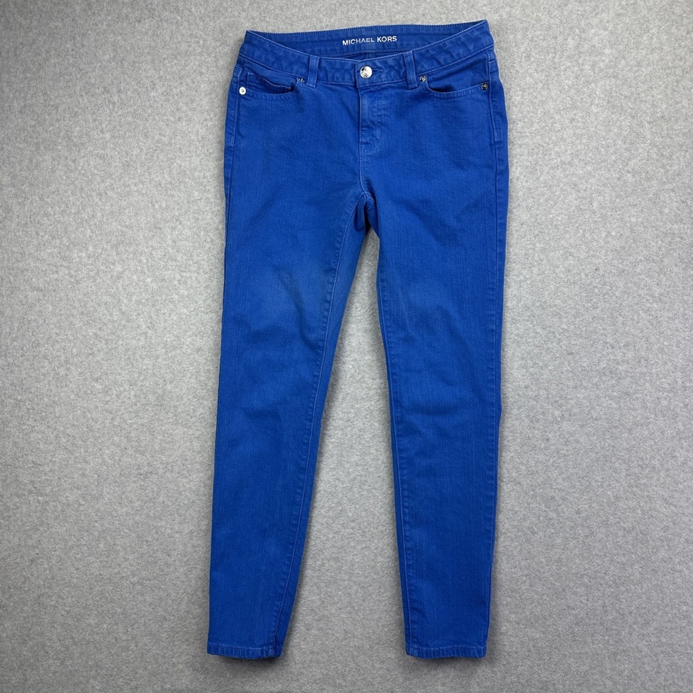 Michael‎ Kors Women's Colored Ultra Blue Jeans Size 4P